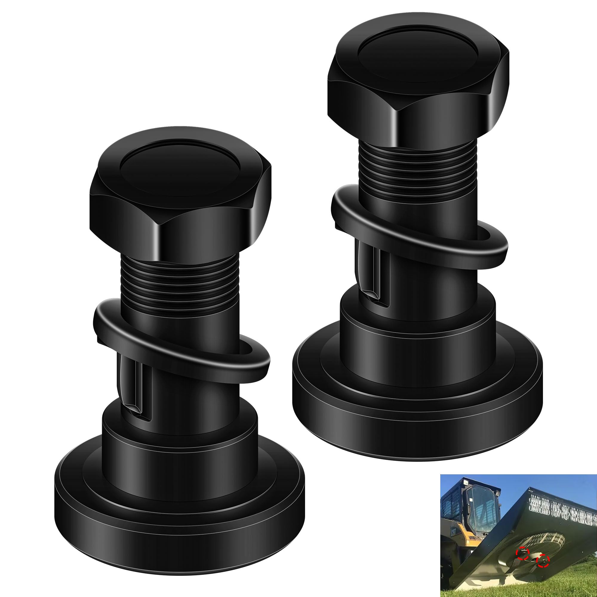 【C24237】On Your Side EZYPAK 2 Pack 63607 Rotary Cutter Blade Bolt Kit Compatible with